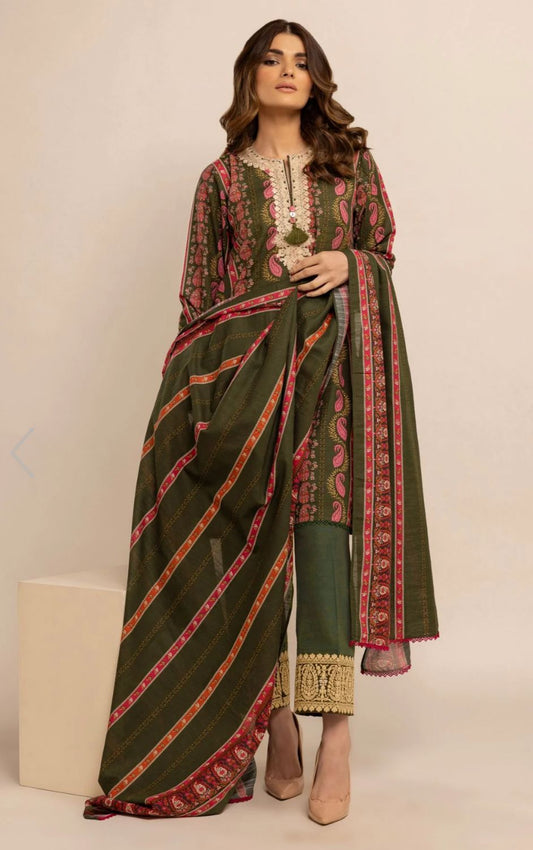 Khaddi Fabric 3 Piece (Winter)