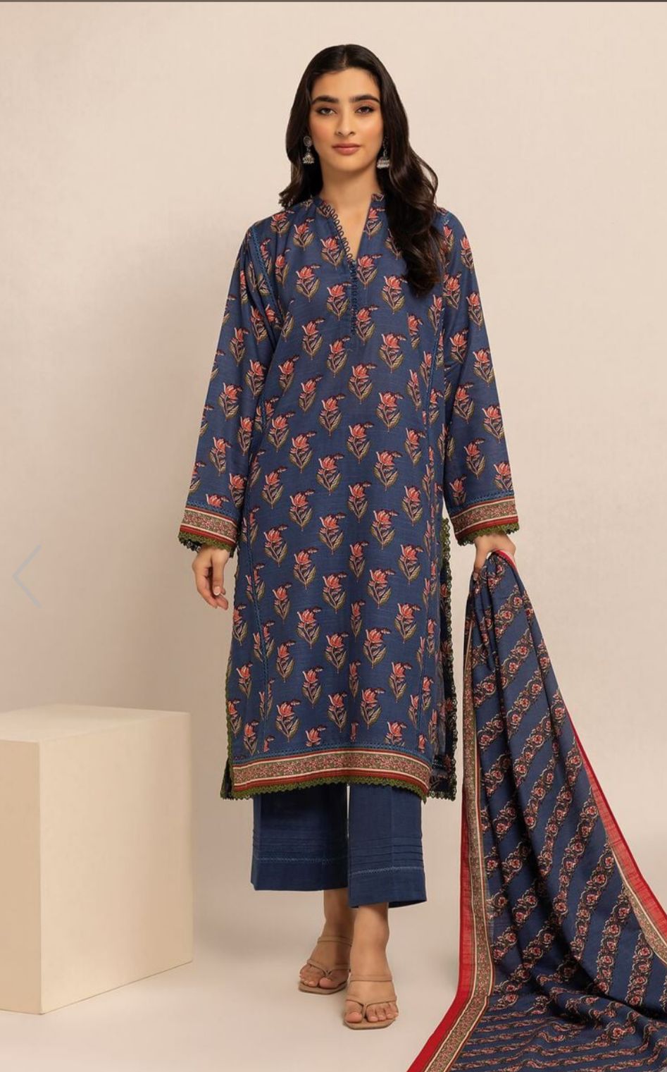 Khaddi Fabric 3 Piece (Winter)