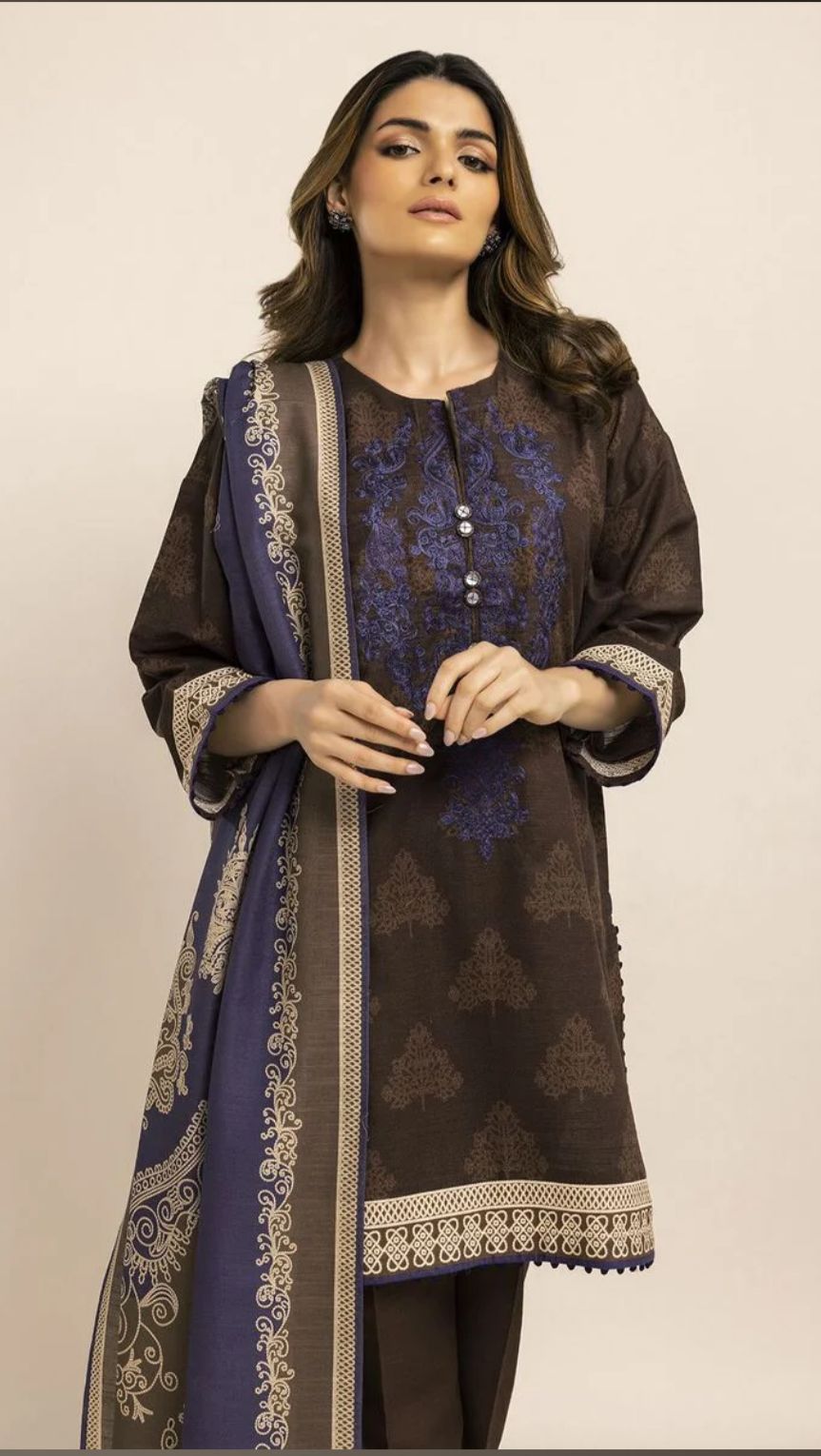 Khaddi Fabric 3 Piece (Winter)