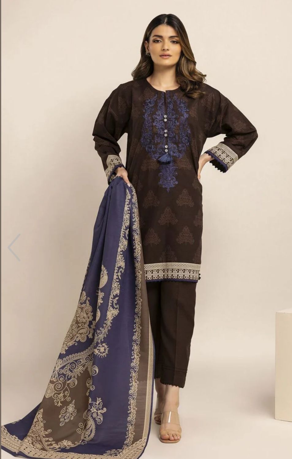 Khaddi Fabric 3 Piece (Winter)