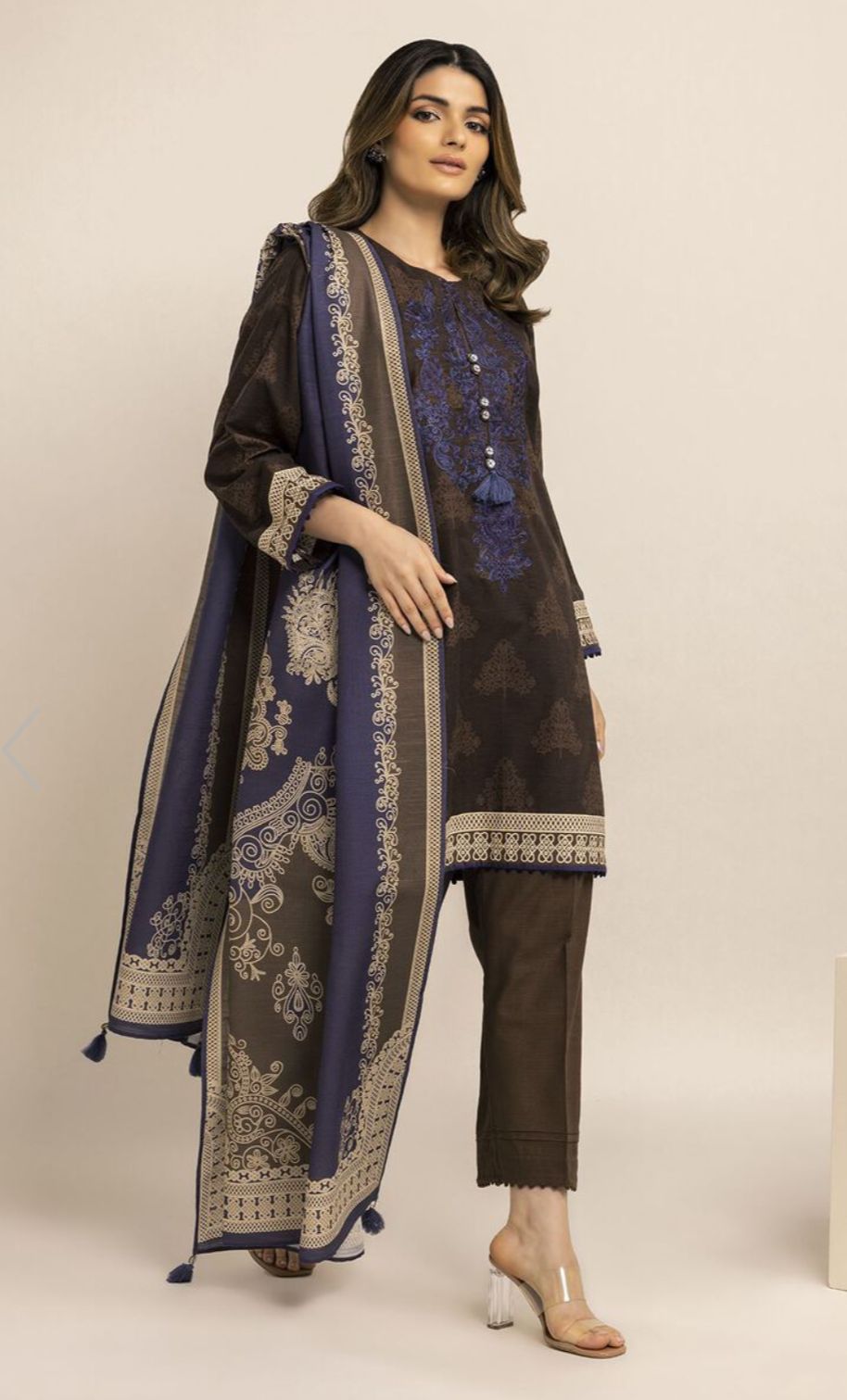 Khaddi Fabric 3 Piece (Winter)