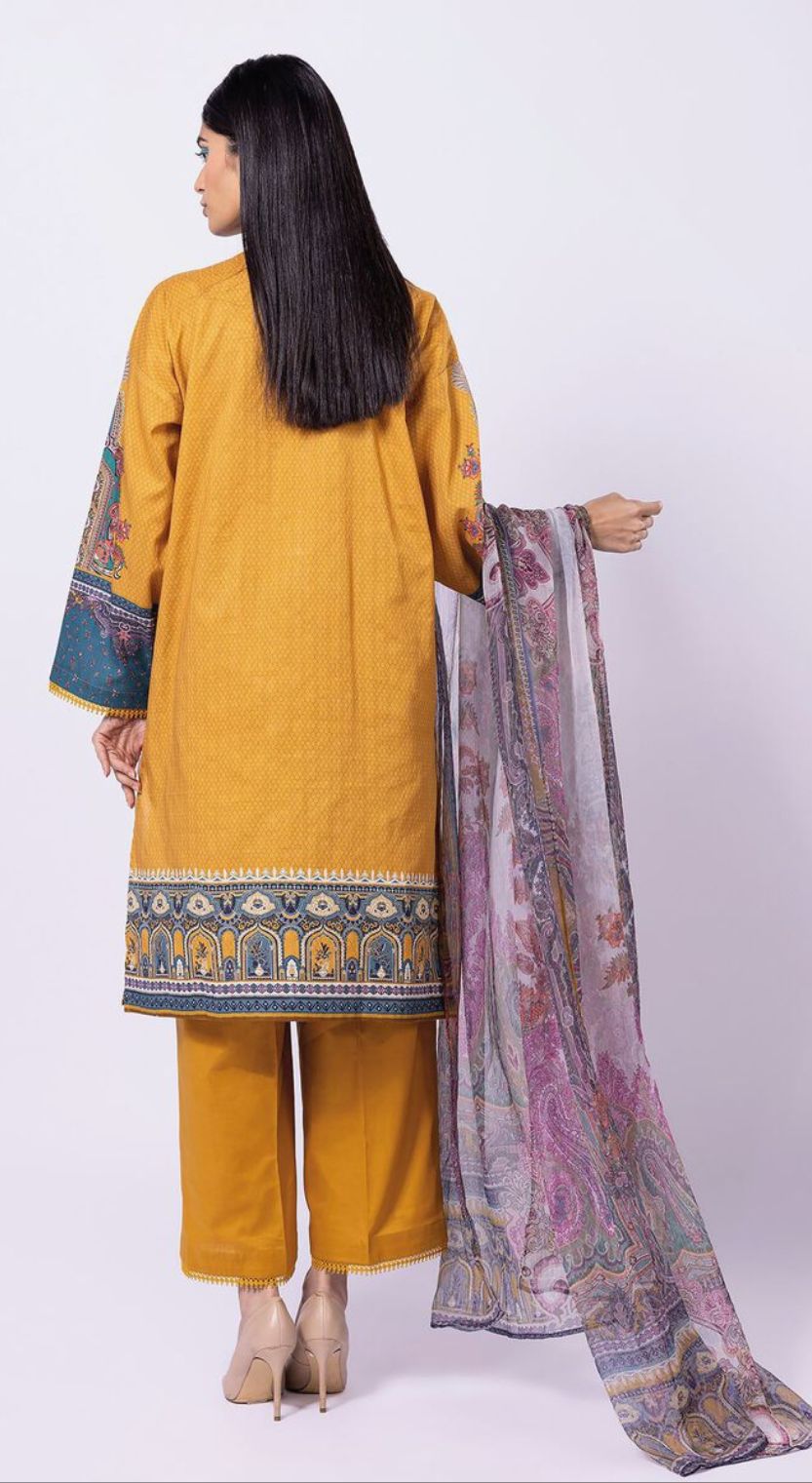 Khaddi Fabric 3 Piece (Summer)